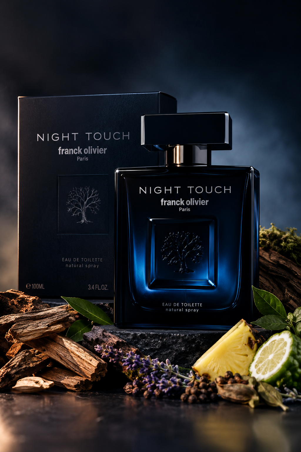 ادوتویلت مردانه فرانک اولیویر Franck Olivier مدل Night Touch حجم 100 میلی لیتر