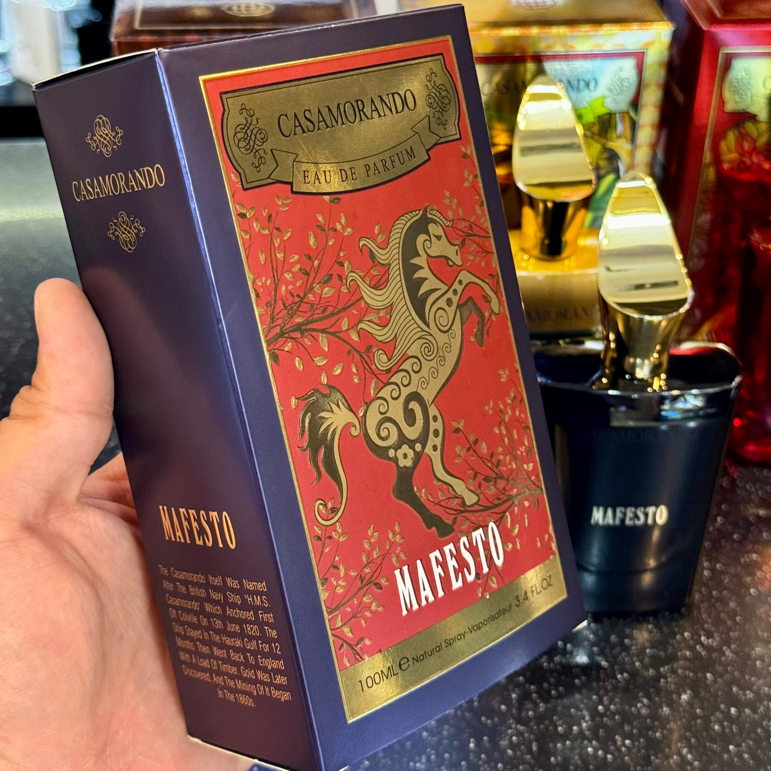 عطر ادکلن مردانه کازاموراتی مفیستو (آبی) فرگرانس ورد ۱۰۰میل | Casamorati Mefisto (Casamorando Mafesto Fragrance World)